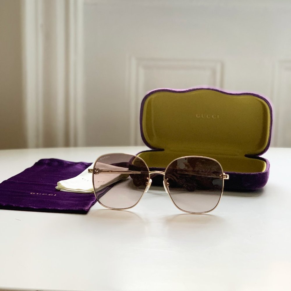 Gucci Cut Out 61MM Square Sunglasses - Like New (worn twice)